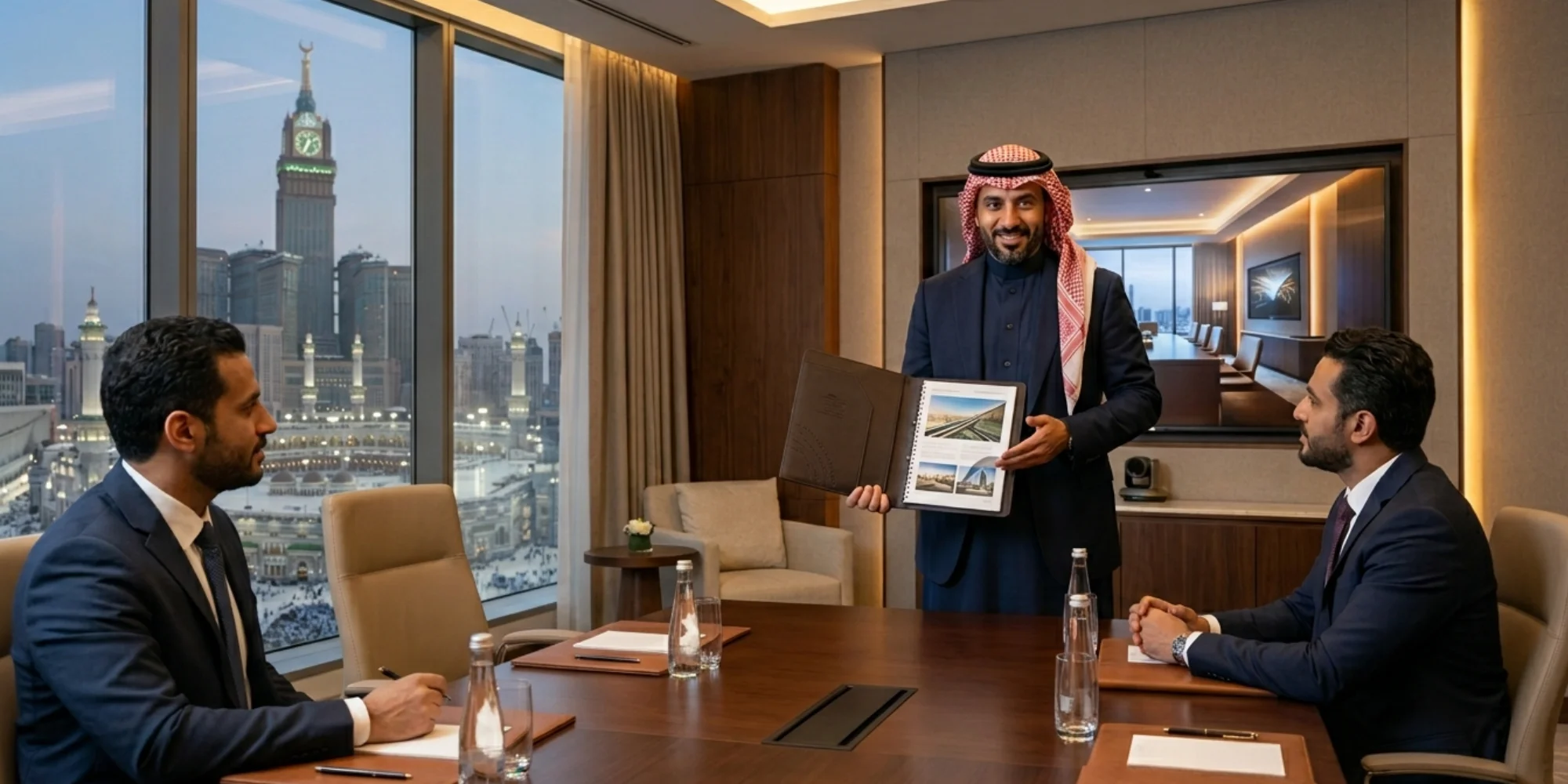 Professional company profile design helping businesses build credibility in Mecca