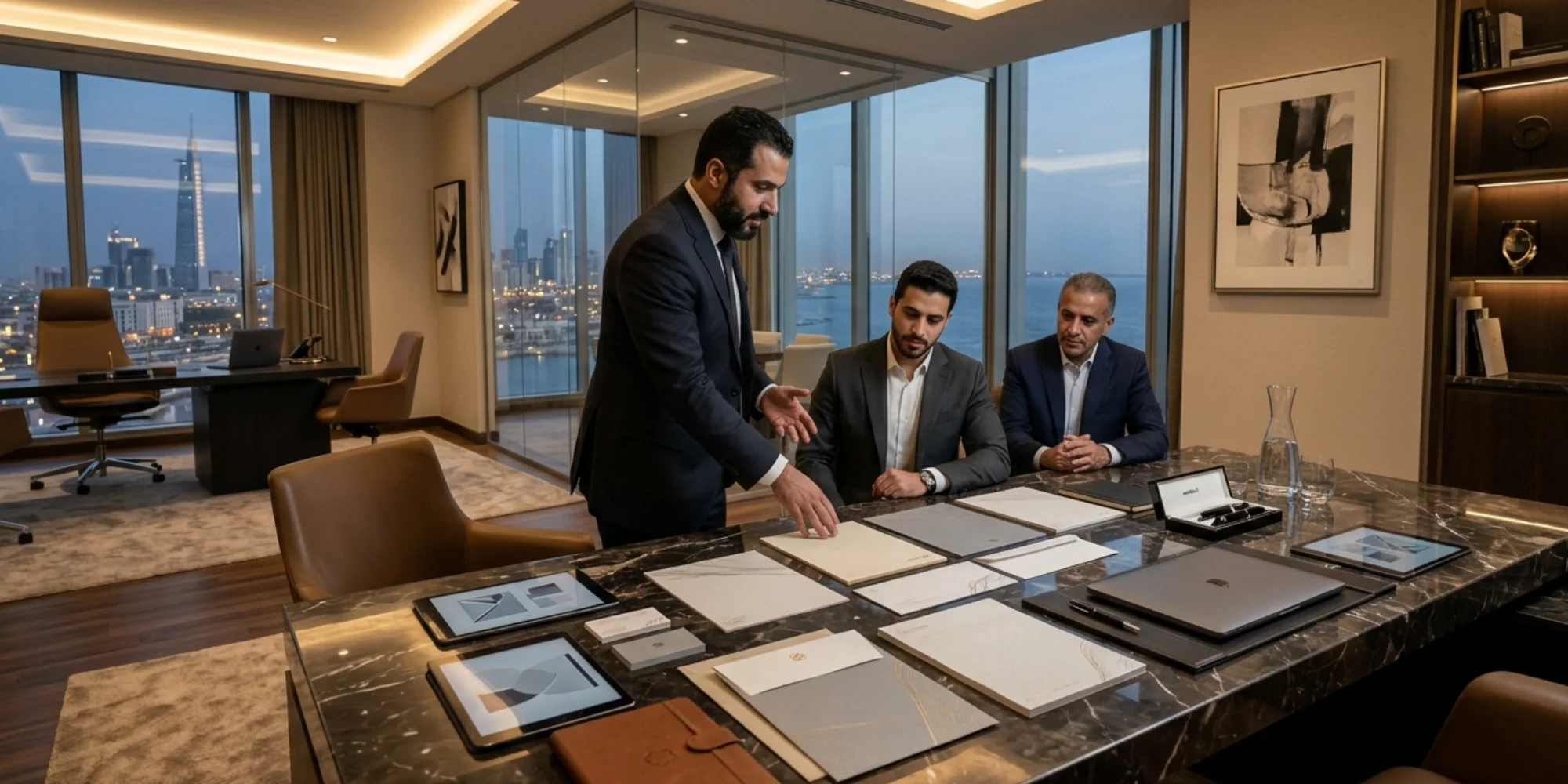 Luxury executive letterhead design concept in Jeddah