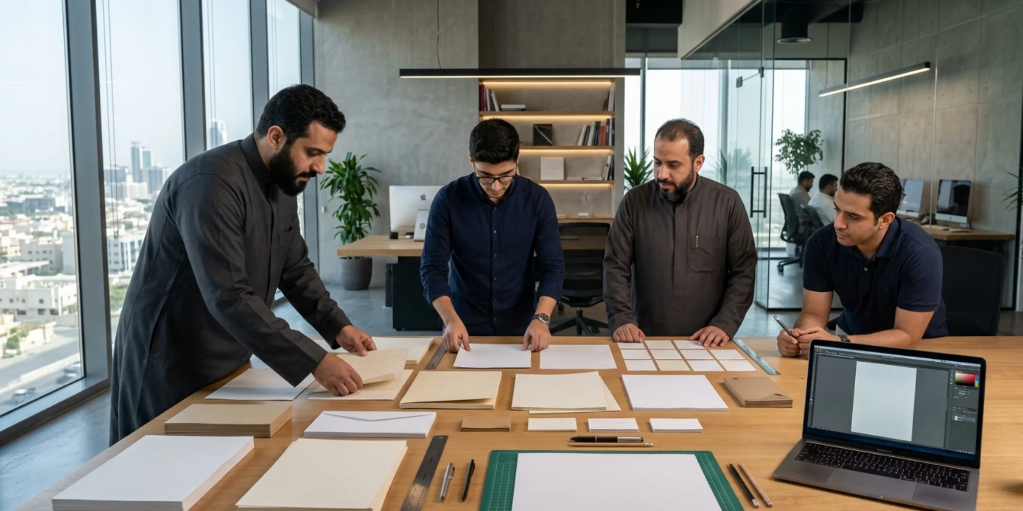 Creative corporate letterhead design studio in Jeddah