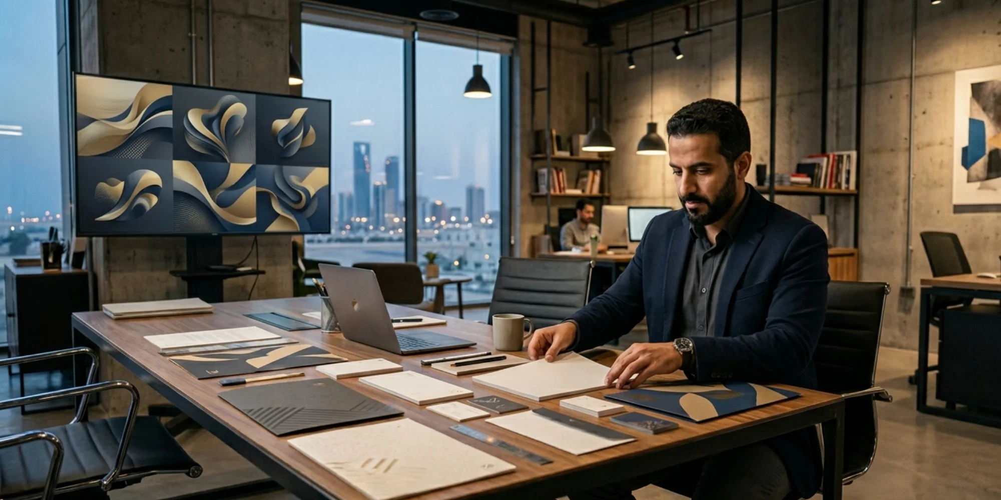 Luxury corporate letterhead design mockup setup for businesses in Jubail Saudi Arabia