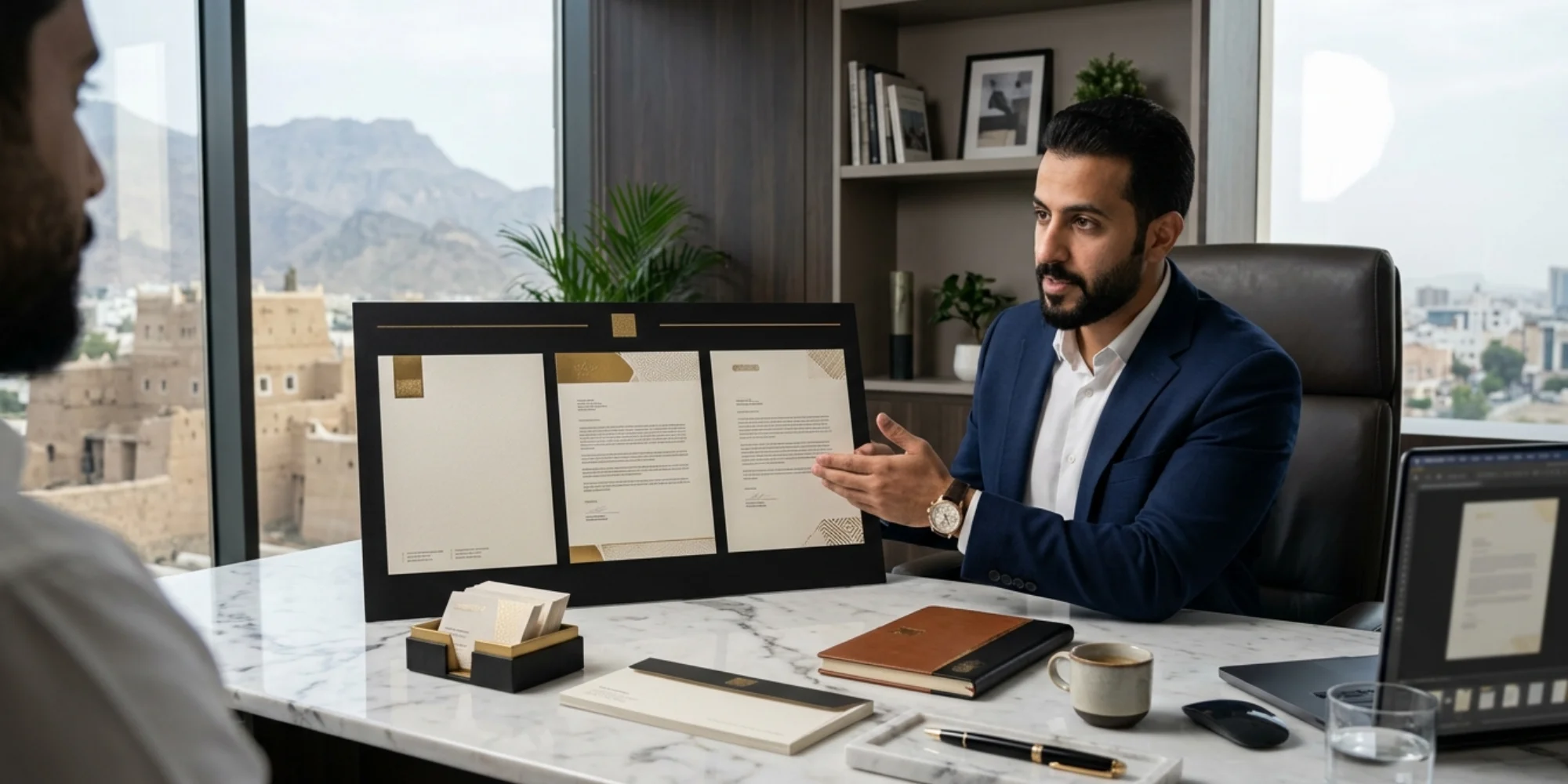 Luxury corporate letterhead design solutions in Yanbu