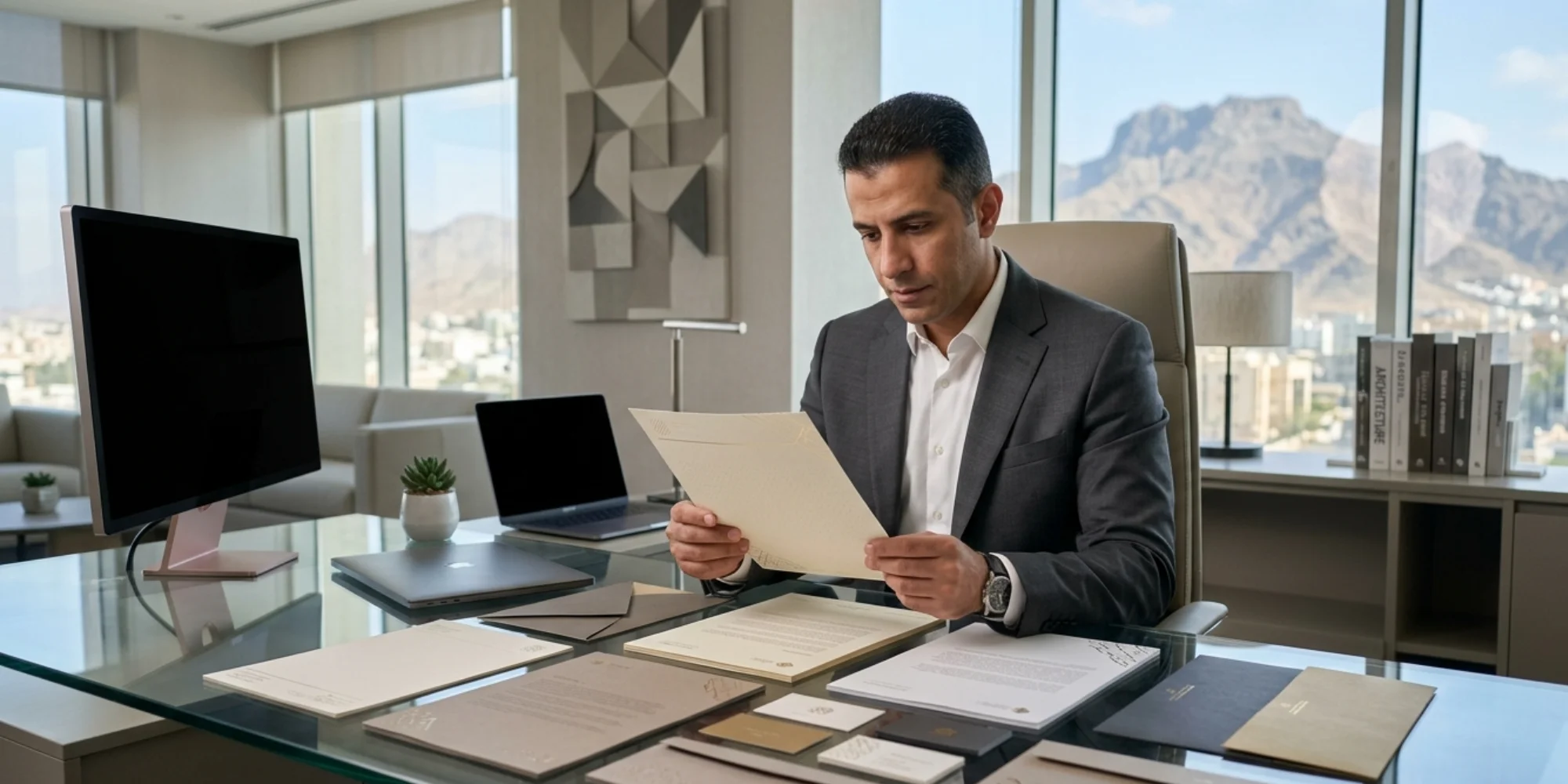 Professional business letterhead design agency in Yanbu
