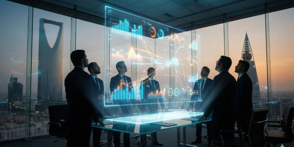 Professional dashboard development agency in Saudi Arabia creating business analytics dashboard