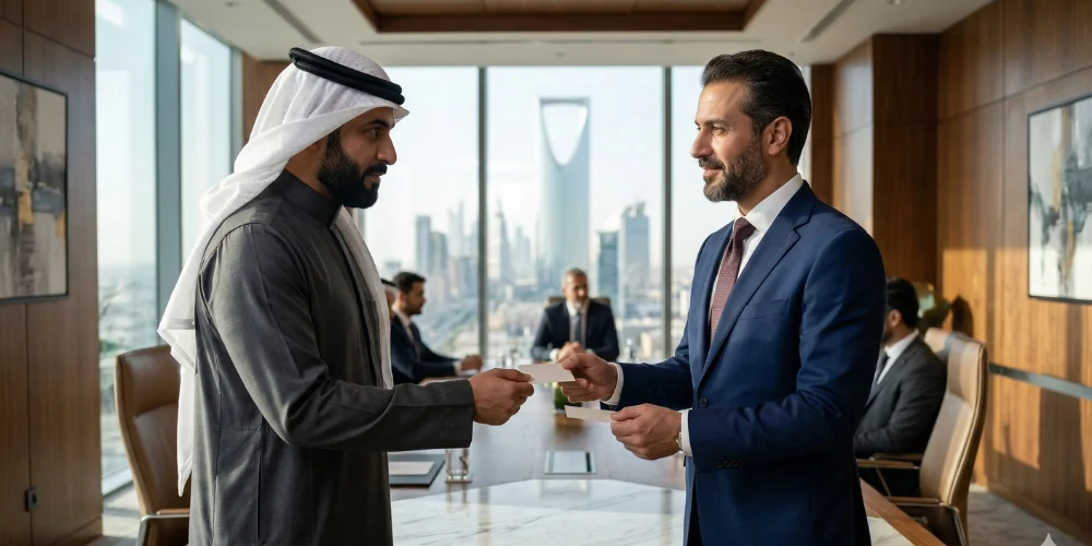 How Professional Business Card Design Builds Brand Credibility in Saudi Arabia