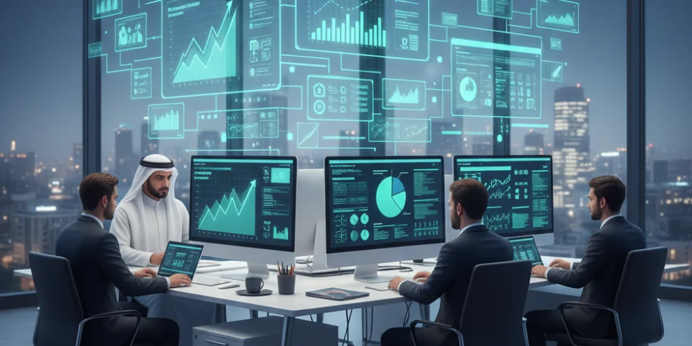 SEO company in Yanbu analyzing website rankings and search performance