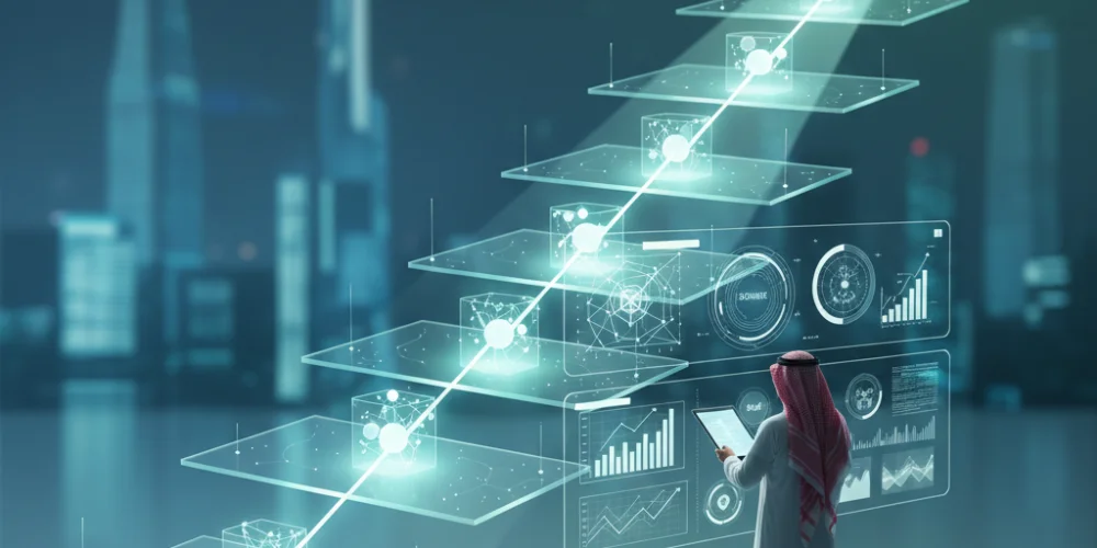 business team evaluating SEO company strategy and search performance