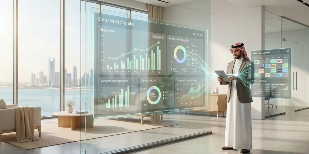 Social media marketing company in Jubail helping industrial and local businesses grow digitally