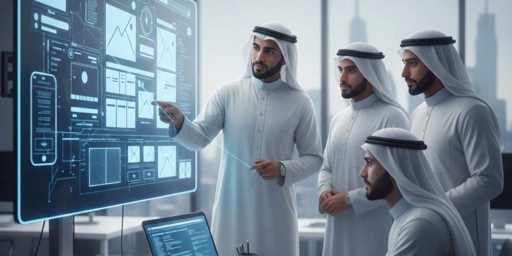web development agency in Saudi Arabia creating professional business website