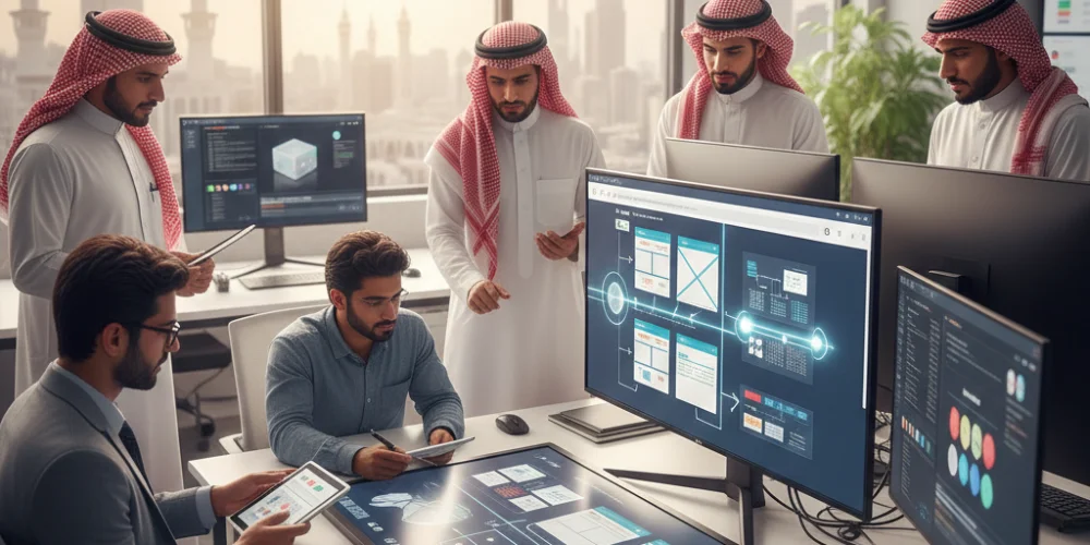 Website development company in Mecca designing and developing a modern business website
