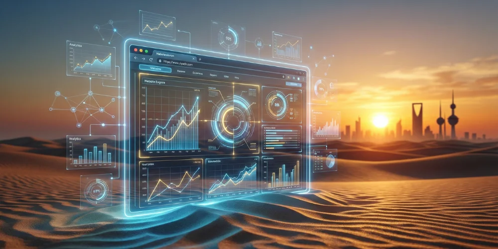 Modern website redesign concept for Saudi businesses improving digital performance