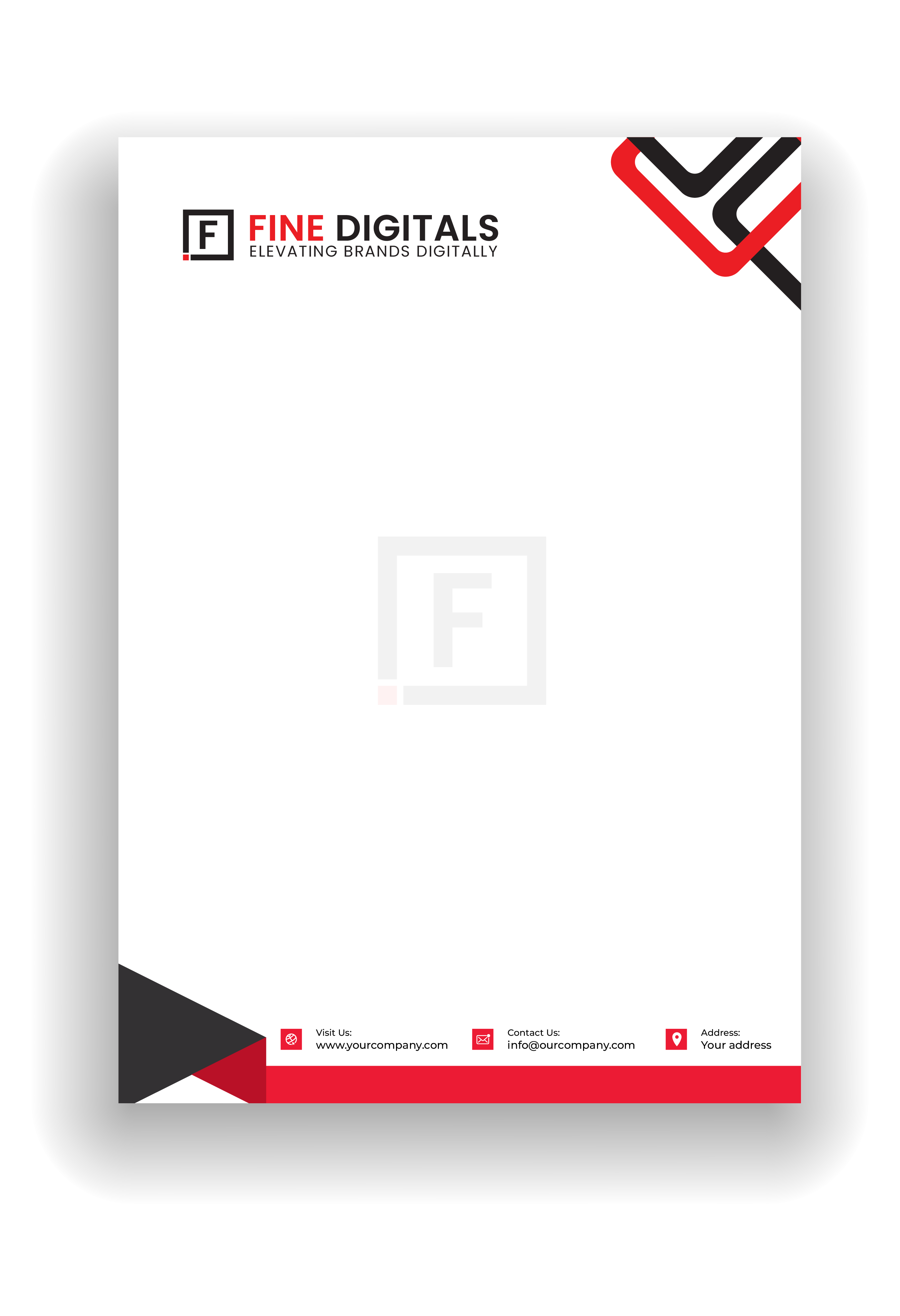 Professional Letterhead Design Services in Saudi Arabia